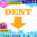 Dent Here Decal Sticker Vinyl Euro JDM  Low Ride Drift Car Damage Scratch Repair - Image 26