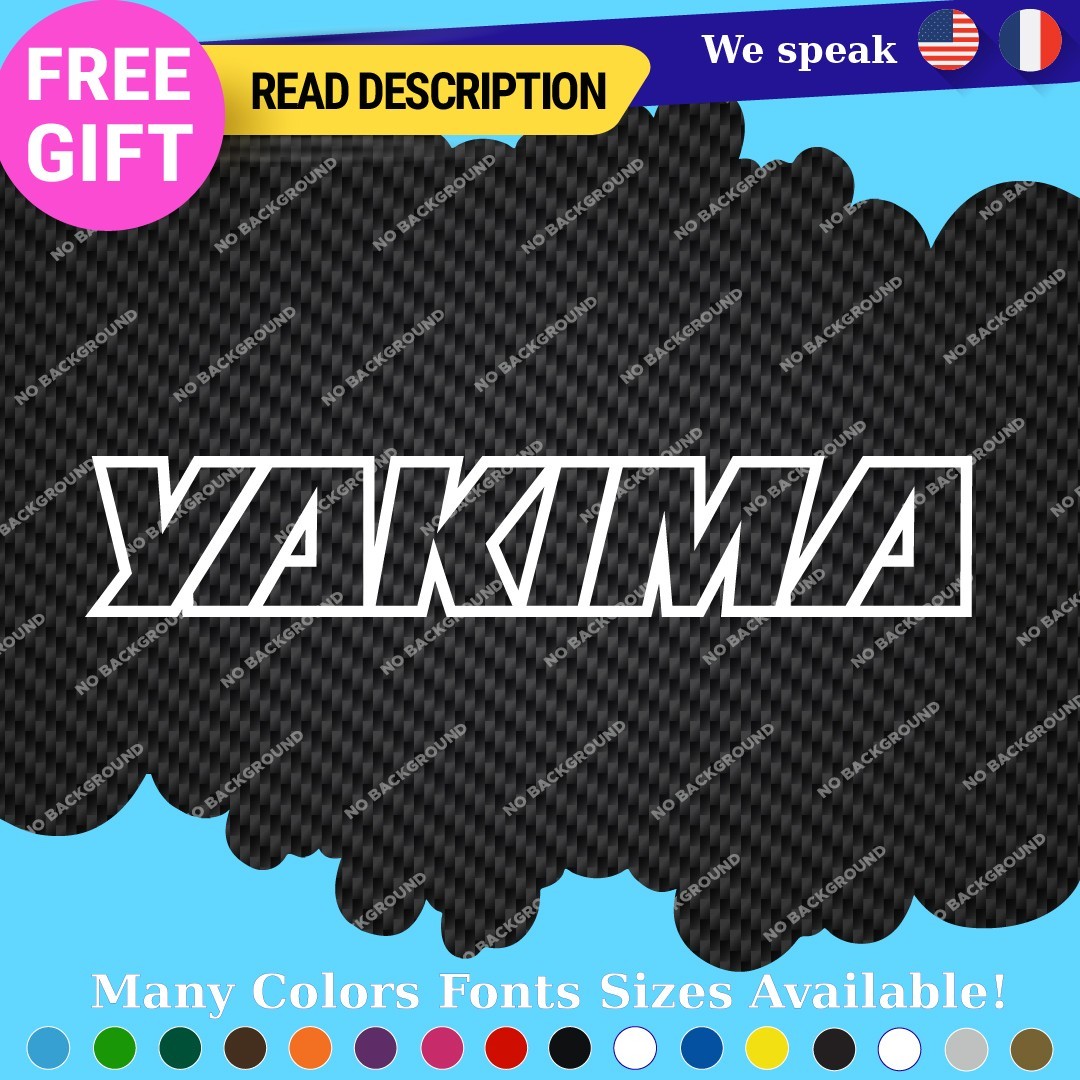 Fits Yakima Rack Roof Decal Sticker Vinyl Car Bumper Cycle Hitch Cargo EXO JDM 297725981495 Fits Yakima Rack Roof Decal Sticker Vinyl Car Bumper Cycle Hitch Cargo EXO JDM. - Image 1