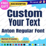 Custom Text Name Fonts Lettering Die Cut Decals Anton Vinyl Stickers 651 Regular - Image 17