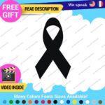 Fits Awareness Ribbon Breast Decals Stickers Vinyl Cancer Pink Survivor Memorial - Image 3