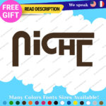 Fits Niche wheels Decals Stickers Vinyl Car Rim Mag JDM Tuning Drift Race Road - Image 19