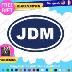 JDM Oval Decals Stickers Vinyl Country Euro Race Drift Stance Car Japan Code - Image 11