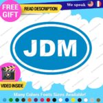 JDM Oval Decals Stickers Vinyl Country Euro Race Drift Stance Car Japan Code - Image 13