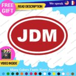 JDM Oval Decals Stickers Vinyl Country Euro Race Drift Stance Car Japan Code