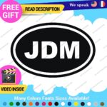 JDM Oval Decals Stickers Vinyl Country Euro Race Drift Stance Car Japan Code - Image 3