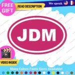 JDM Oval Decals Stickers Vinyl Country Euro Race Drift Stance Car Japan Code - Image 8