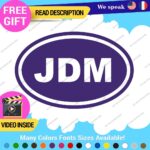 JDM Oval Decals Stickers Vinyl Country Euro Race Drift Stance Car Japan Code - Image 10