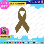 Fits Awareness Ribbon Breast Decals Stickers Vinyl Cancer Pink Survivor Memorial - Image 24