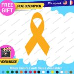 Fits Awareness Ribbon Breast Decals Stickers Vinyl Cancer Pink Survivor Memorial - Image 27