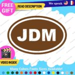 JDM Oval Decals Stickers Vinyl Country Euro Race Drift Stance Car Japan Code - Image 24