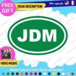 JDM Oval Decals Stickers Vinyl Country Euro Race Drift Stance Car Japan Code - Image 18