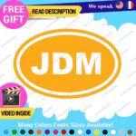 JDM Oval Decals Stickers Vinyl Country Euro Race Drift Stance Car Japan Code - Image 27