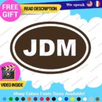 JDM Oval Decals Stickers Vinyl Country Euro Race Drift Stance Car Japan Code - Image 20