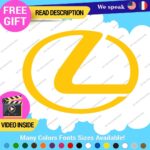 Fits Lexus Decals Stickers Vinyl Sport Racing Car Emblem Truck Race Class SUV - Image 13