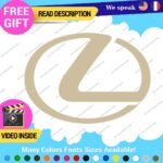 Fits Lexus Decals Stickers Vinyl Sport Racing Car Emblem Truck Race Class SUV - Image 4