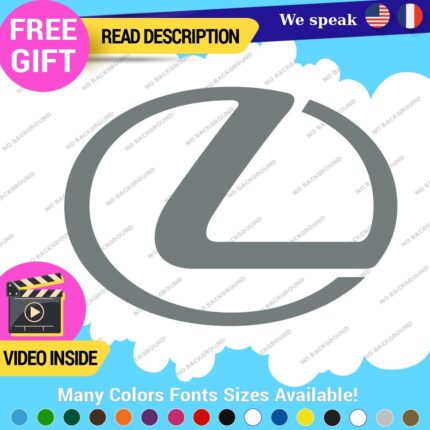 Fits Lexus Decals Stickers Vinyl Sport Racing Car Emblem Truck Race Class SUV