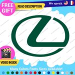 Fits Lexus Decals Stickers Vinyl Sport Racing Car Emblem Truck Race Class SUV - Image 9