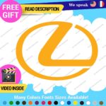 Fits Lexus Decals Stickers Vinyl Sport Racing Car Emblem Truck Race Class SUV - Image 10