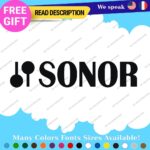 Fits Sonor Decals Stickers Vinyl Bass Drum Drumming Music Band group replacement