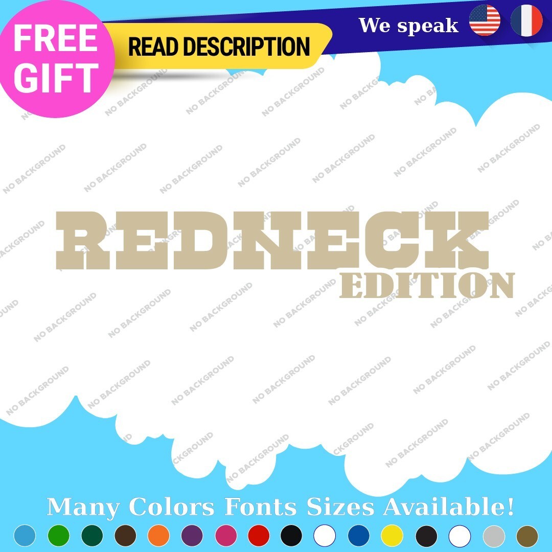 Redneck Edition Decals Sticker Vinyl Vintage Old Car Truck JDM Performance Sport - Image 16