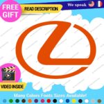Fits Lexus Decals Stickers Vinyl Sport Racing Car Emblem Truck Race Class SUV - Image 17