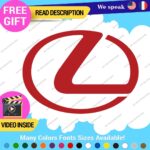 Fits Lexus Decals Stickers Vinyl Sport Racing Car Emblem Truck Race Class SUV - Image 16