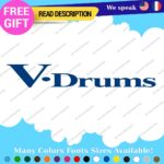 Fits V-Drums Name  Decals Stickers Vinyl Replacement Band Percussion Bass V Drum - Image 12