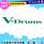 Fits V-Drums Name  Decals Stickers Vinyl Replacement Band Percussion Bass V Drum - Image 17