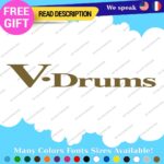 Fits V-Drums Name  Decals Stickers Vinyl Replacement Band Percussion Bass V Drum - Image 22