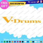 Fits V-Drums Name  Decals Stickers Vinyl Replacement Band Percussion Bass V Drum - Image 28