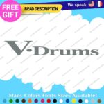 Fits V-Drums Name  Decals Stickers Vinyl Replacement Band Percussion Bass V Drum - Image 27