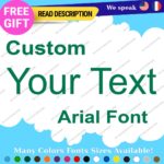 Custom Arial Font Name Text Lettering Die Cut Business Decal Name Vinyl Sticker - Image 17