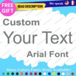 Custom Arial Font Name Text Lettering Die Cut Business Decal Name Vinyl Sticker - Image 20