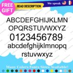 Custom Arial Font Name Text Lettering Die Cut Business Decal Name Vinyl Sticker - Image 3