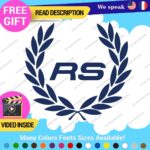 Fits Audi Ring Wreath Decals Stickers Vinyl Quattro Sport Racing Line  Wheel - Image 11