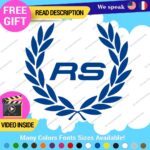 Fits Audi Ring Wreath Decals Stickers Vinyl Quattro Sport Racing Line  Wheel - Image 14