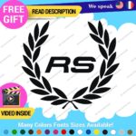 Fits Audi Ring Wreath Decals Stickers Vinyl Quattro Sport Racing Line  Wheel