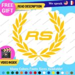 Fits Audi Ring Wreath Decals Stickers Vinyl Quattro Sport Racing Line  Wheel - Image 3