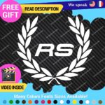 Fits Audi Ring Wreath Decals Stickers Vinyl Quattro Sport Racing Line  Wheel - Image 25