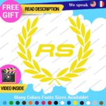 Fits Audi Ring Wreath Decals Stickers Vinyl Quattro Sport Racing Line  Wheel - Image 4