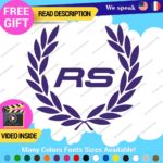 Fits Audi Ring Wreath Decals Stickers Vinyl Quattro Sport Racing Line  Wheel - Image 10