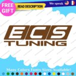 Fits  ECS Tuning Wheel Stickers Vinyl Exhaust Pipe Turbo Spacer Set - Image 12