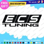Fits  ECS Tuning Wheel Stickers Vinyl Exhaust Pipe Turbo Spacer Set - Image 3
