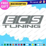 Fits  ECS Tuning Wheel Stickers Vinyl Exhaust Pipe Turbo Spacer Set - Image 10
