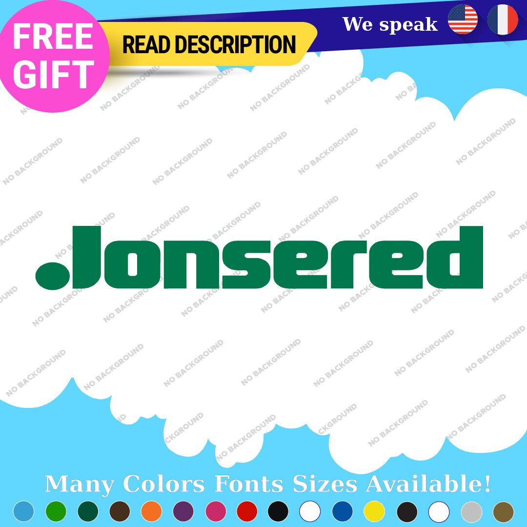 Fits Jonsered Chainsaw Decal Sticker Vinyl Champ Saw Chain Wood Gas Oil Tool Kit 297353876436 Fits Jonsered Chainsaw Decal Sticker Vinyl Champ Saw Chain Wood Gas Oil Tool Kit - Image 1