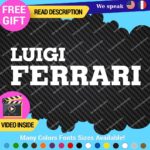 Fits Luigi Ferrari Vintage Decals Stickers Vinyl Die  Sport Car Racing Formula 1 - Image 23