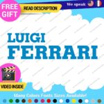 Fits Luigi Ferrari Vintage Decals Stickers Vinyl Die  Sport Car Racing Formula 1 - Image 9