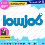 Lowjob Decals Stickers Vinyl Car Race Drift Lowered JDM Scrape Fresh Tunning