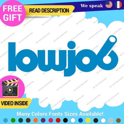 Lowjob Decals Stickers Vinyl Car Race Drift Lowered JDM Scrape Fresh Tunning