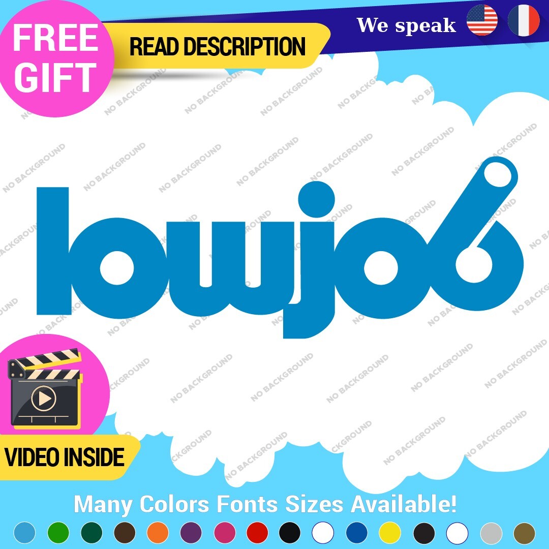 Lowjob Decals Stickers Vinyl Car Race Drift Lowered JDM Scrape Fresh Tunning 297365885236 Lowjob Decals Stickers Vinyl Car Race Drift Lowered JDM Scrape Fresh Tunning - Image 1